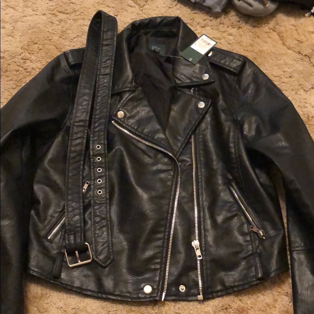 Leather coat